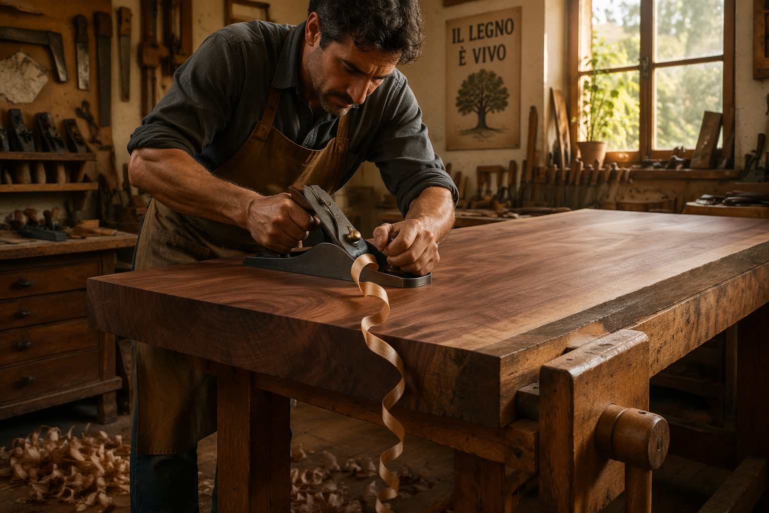 Handcrafting Italian furniture workshop